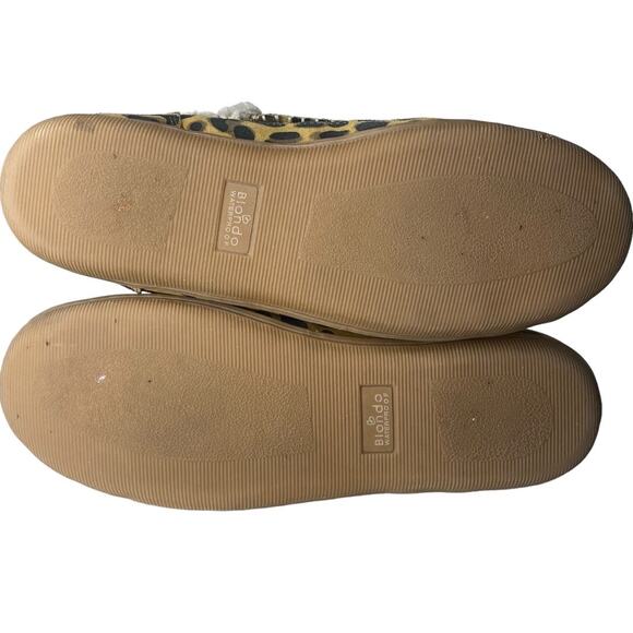 Blondo Leopard Print Booties Womens 9 Leather Faux Fur Waterproof Boho Cozycore - Picture 7 of 9